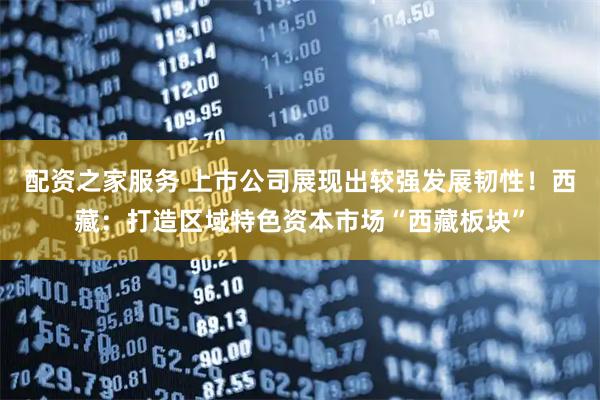 配资之家服务 上市公司展现出较强发展韧性！西藏：打造区域特色资本市场“西藏板块”